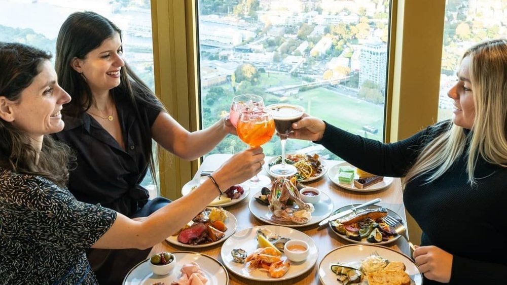 Feast from hundreds of metres high with Sydney in full view! Image credits: @skyfeastsydneytower on Instagram