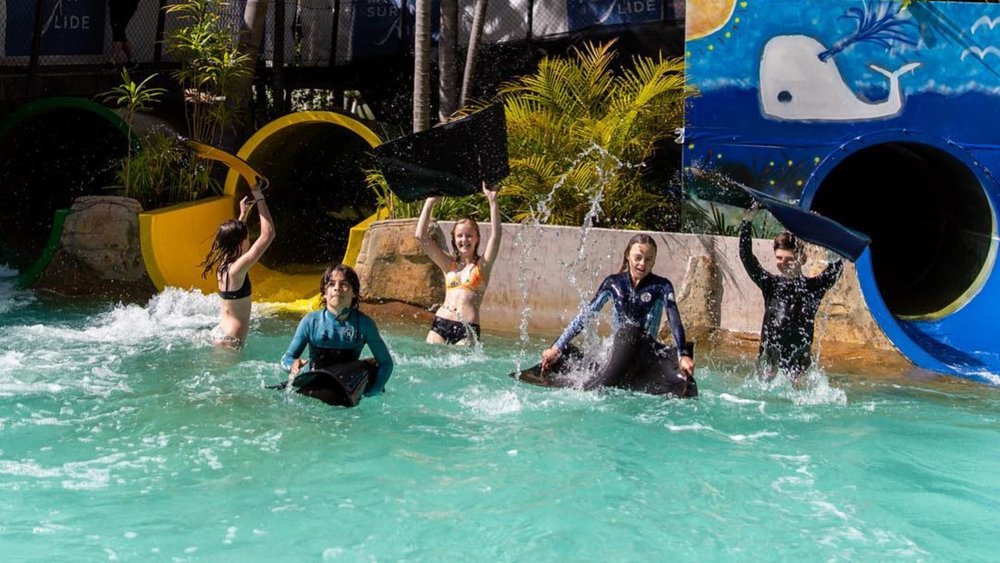 Kids will have a blast at Manly Surf n Slide. Image credits @manlysurfnslide on Instagram