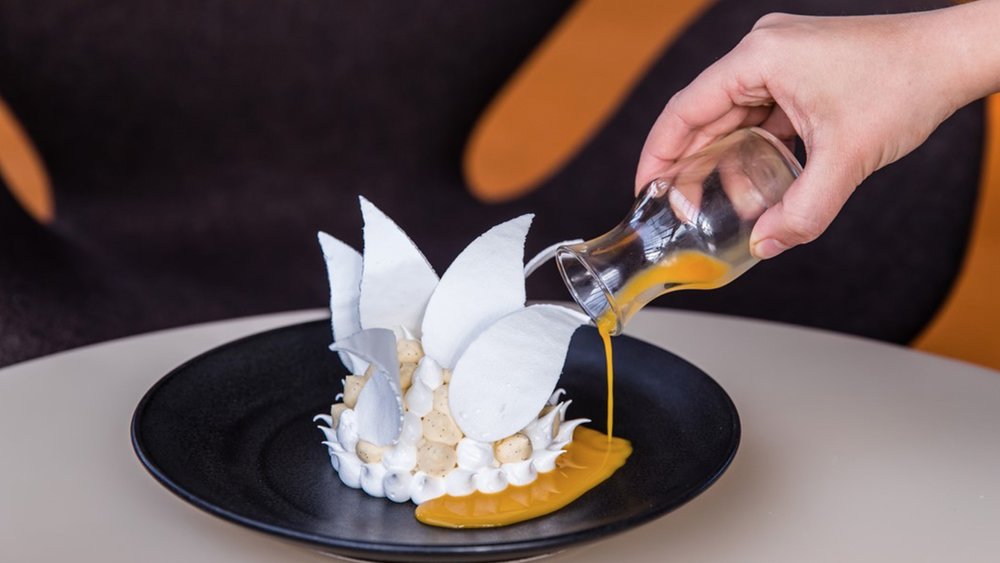 Try Bennelong’s iconic pavlova, inspired by the Sydney Opera House Credit: @bennelong_sydney