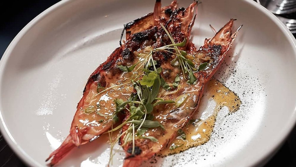 Combine sea tiger prawns with chickpea miso butter for this absolute masterpiece Credit: @infinitysydneytower