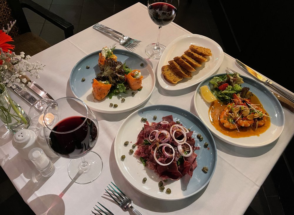 Appetisers at Pampas Boutique Steakhouse