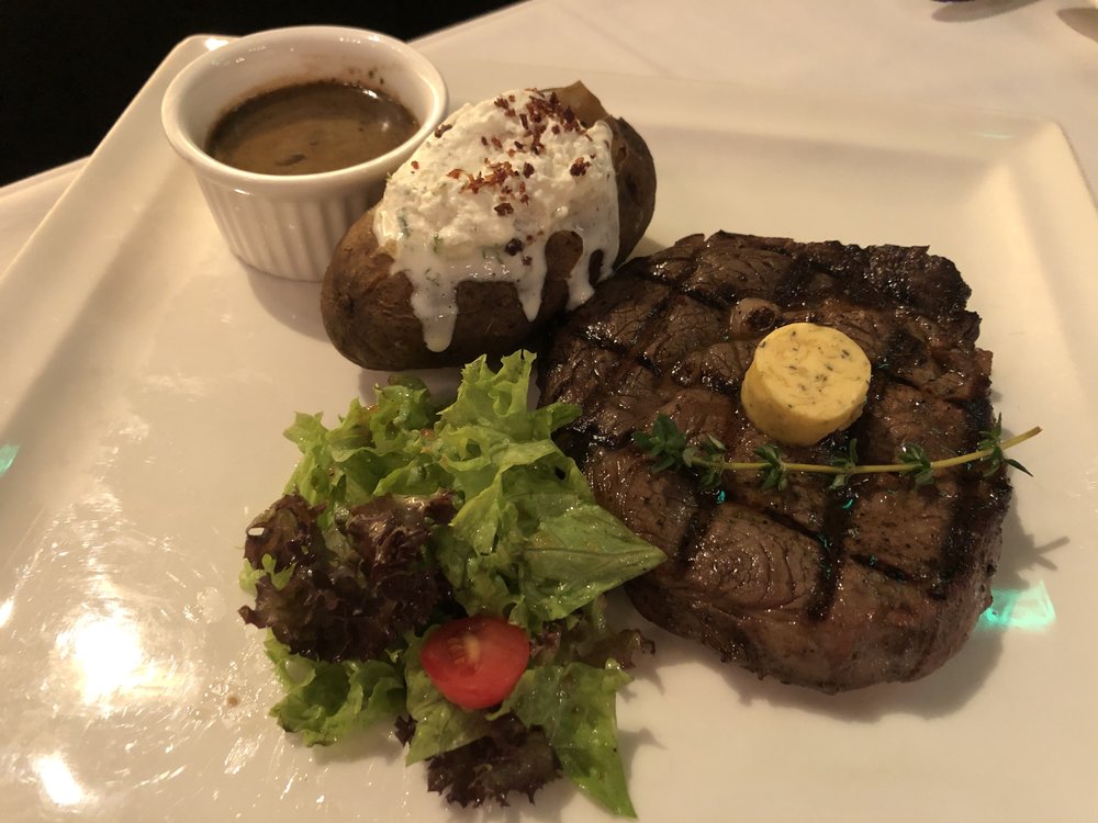 Black Angus Rib Eye signature steak at Pampas Boutique Steakhouse