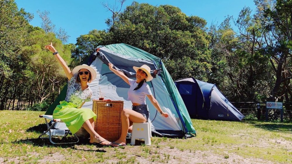 Set up your tent by Cave Beach! Image credits: @erikak91 on Instagram