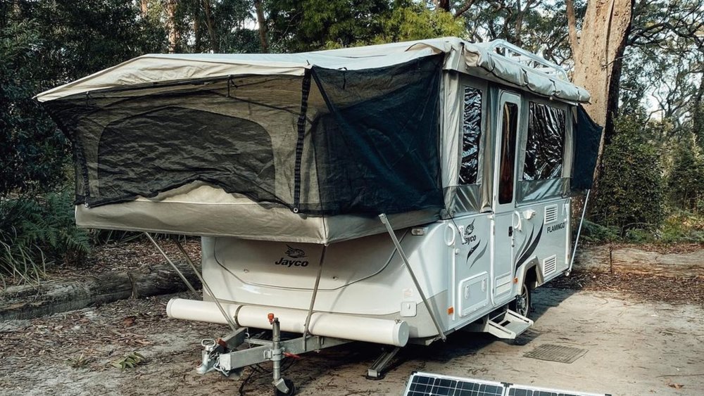 Park your trailer at a drive-in site on Green Patch. Image credits: @wandering_wildfolk on Instagram
