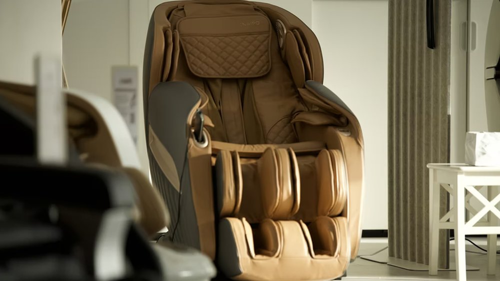 Tired from all the walking? A few minutes on a foot massage chair will do the trick!