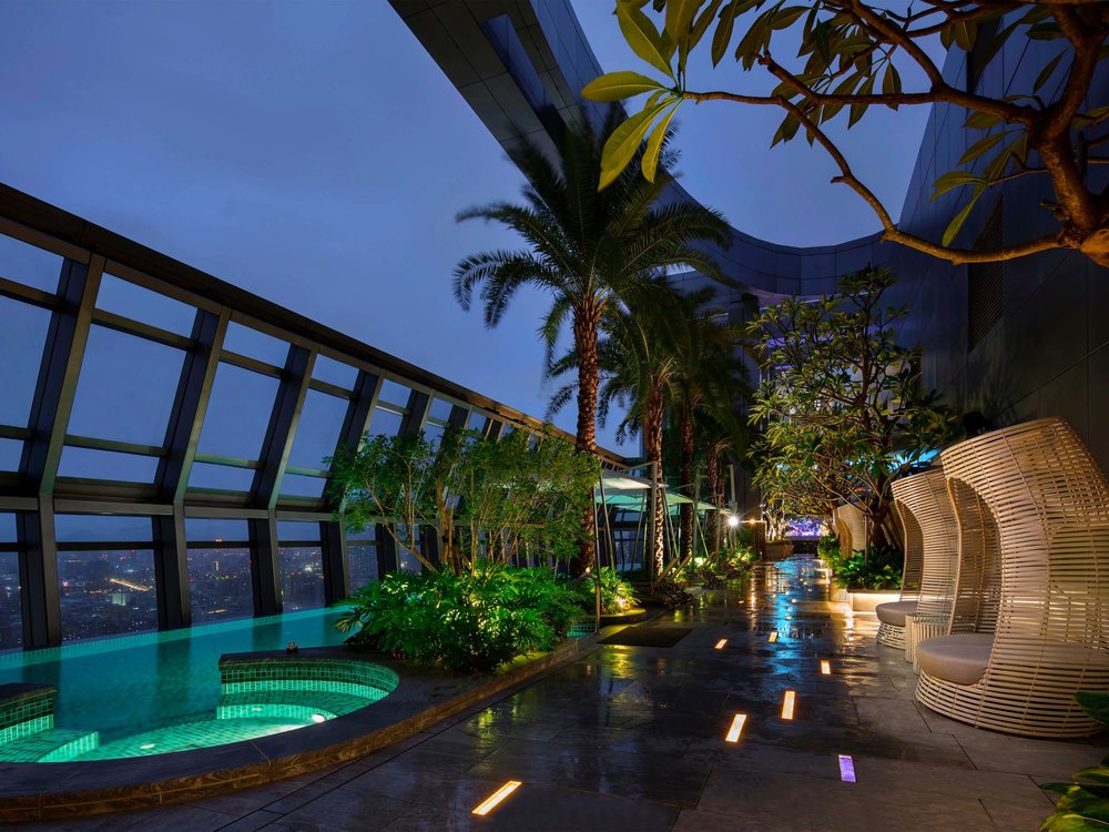 泳池飯店推薦：台北新板希爾頓飯店