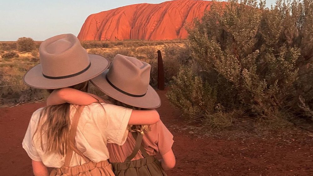 The kids will be amazed by the sight of Uluru. Credit: @our.happy.mess