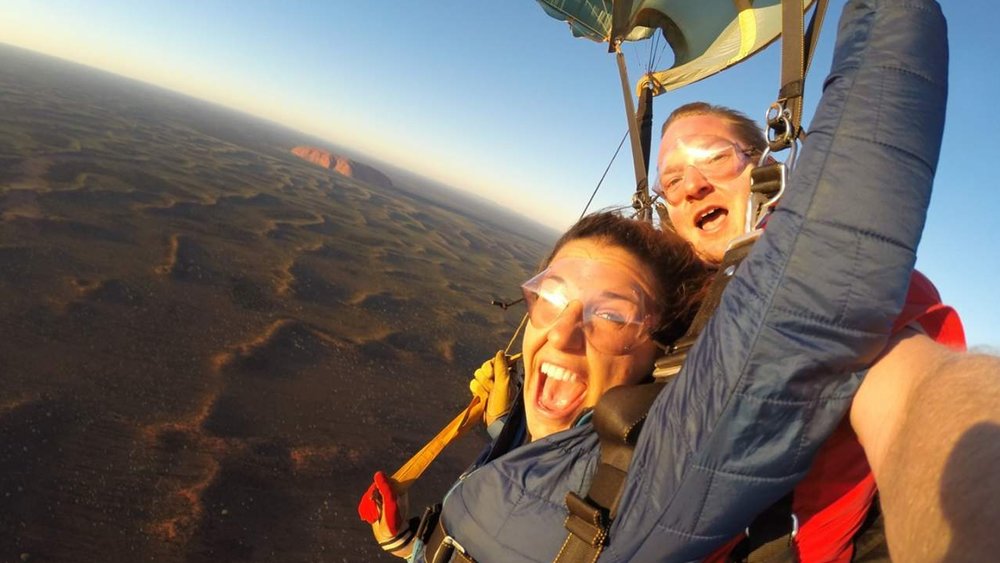 Get unbeatable views and an unforgettable experience when you go skydiving at Uluru.