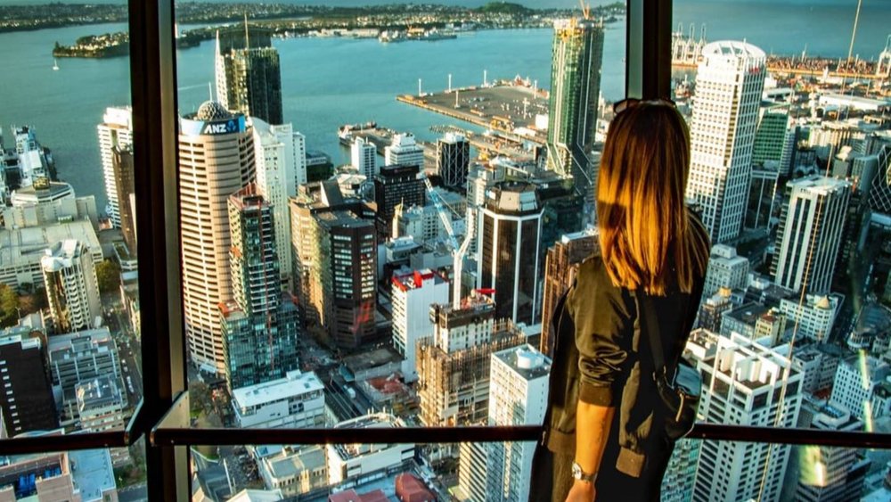 Soak in panoramic views of Auckland atop the SkyTower! Image credits: @sowhatwetravel on Instagram