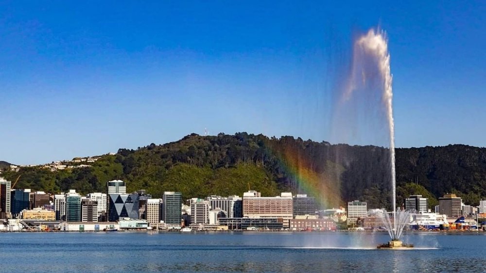 Catch the Carter Fountain when you visit Oriental Bay. Image credits: @donhogben from @wellingtonnz on Instagram