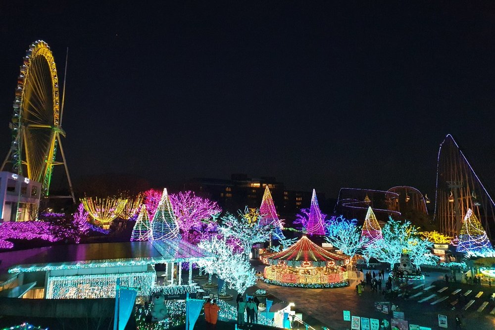 よみうりランド イルミ全景 2021年12月