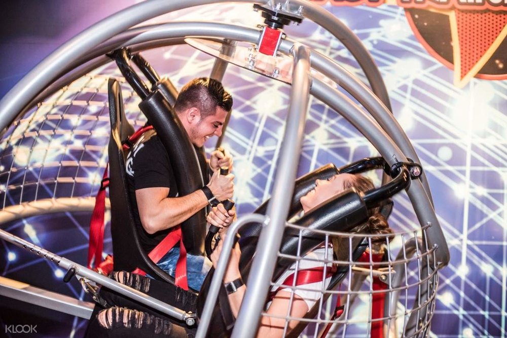 Get ready to spin on a giant gyroscope at Wonderworks!