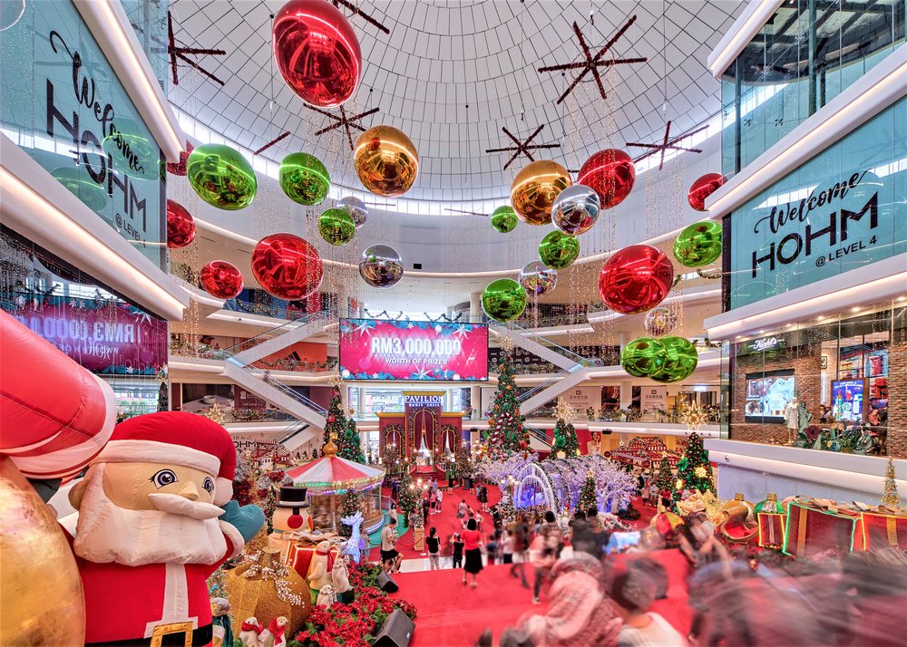 pavilion bukit jalil christmas 2021 decoration