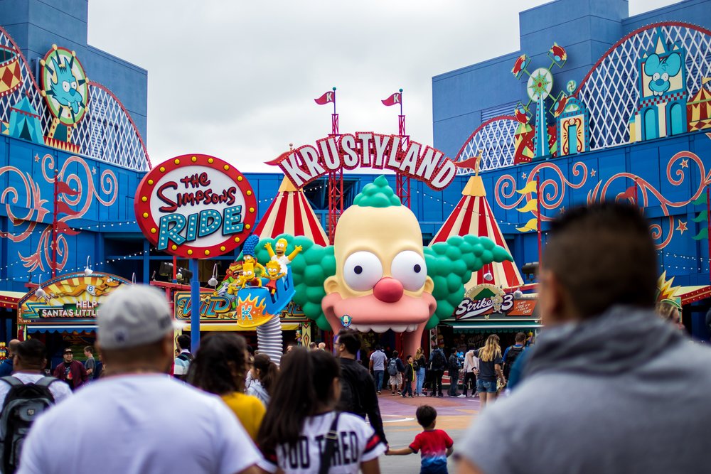 Even the Simpsons are here to give you a good time at Universal Studios Hollywood!