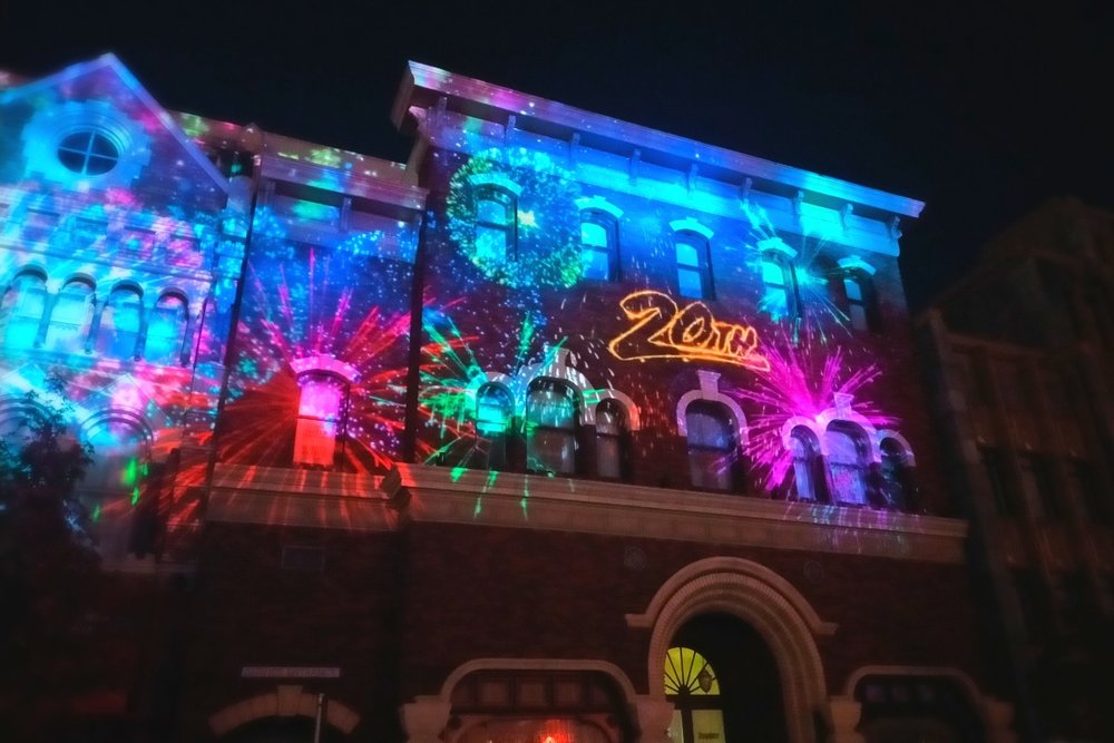 USJクリスマス プロジェクションマッピング(20th)