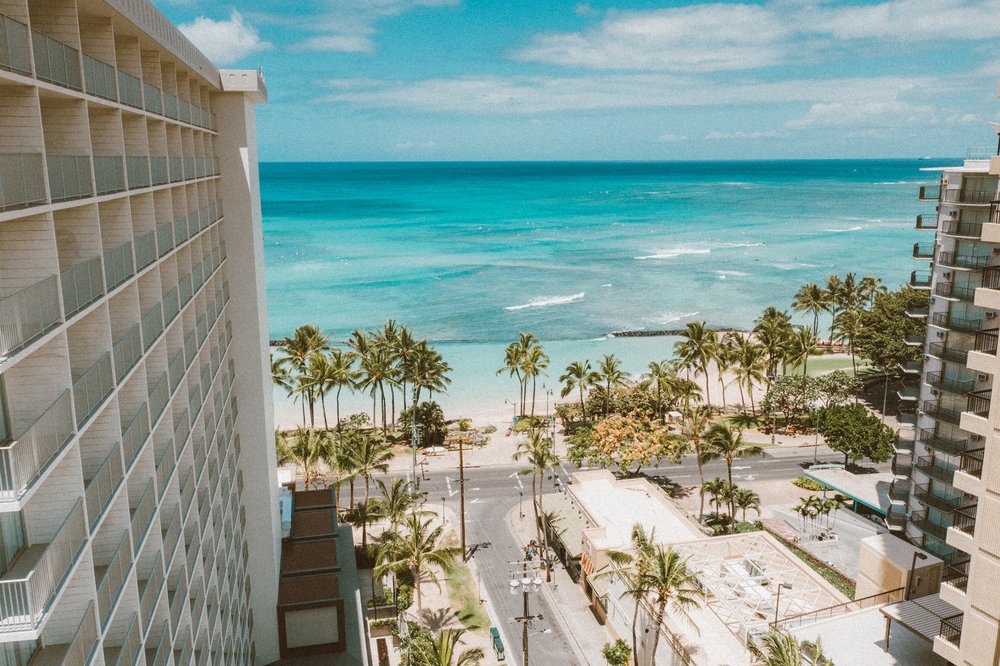 tropical beach view