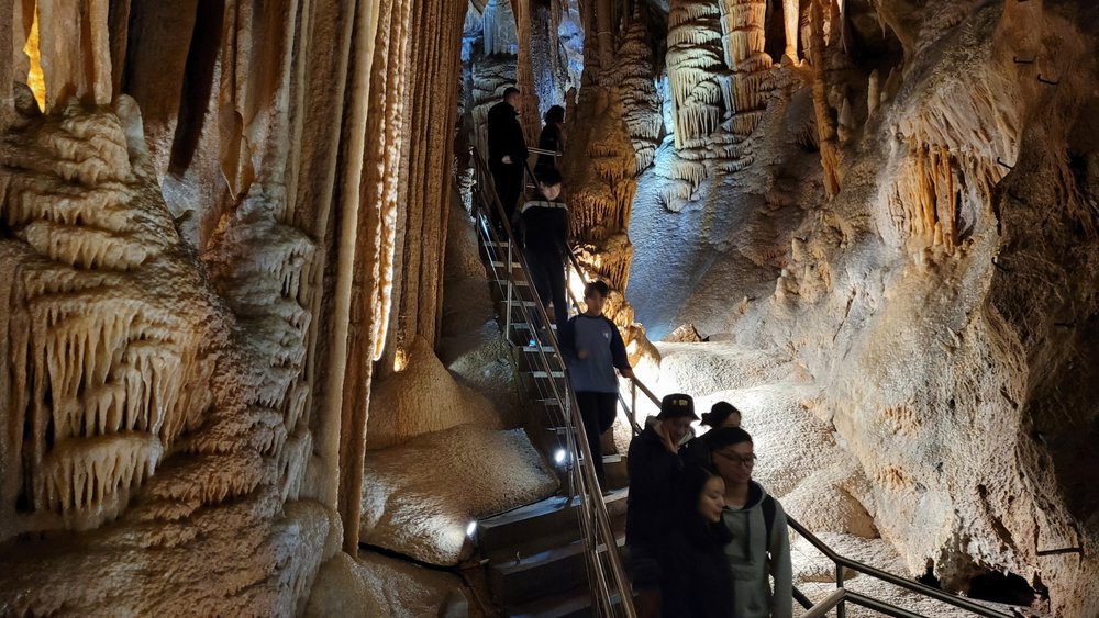Comfy shoes and clothes are essential when visiting Jenolan Caves. Image credits: Matt Burnett