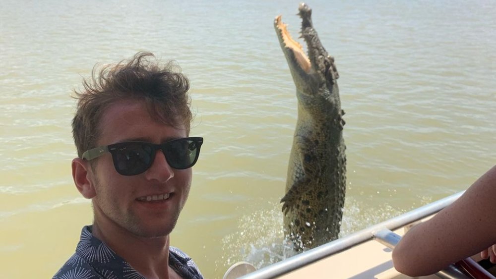 Keep your eyes peeled for crocs jumping along the Adelaide River. Credit: @harrisoncass