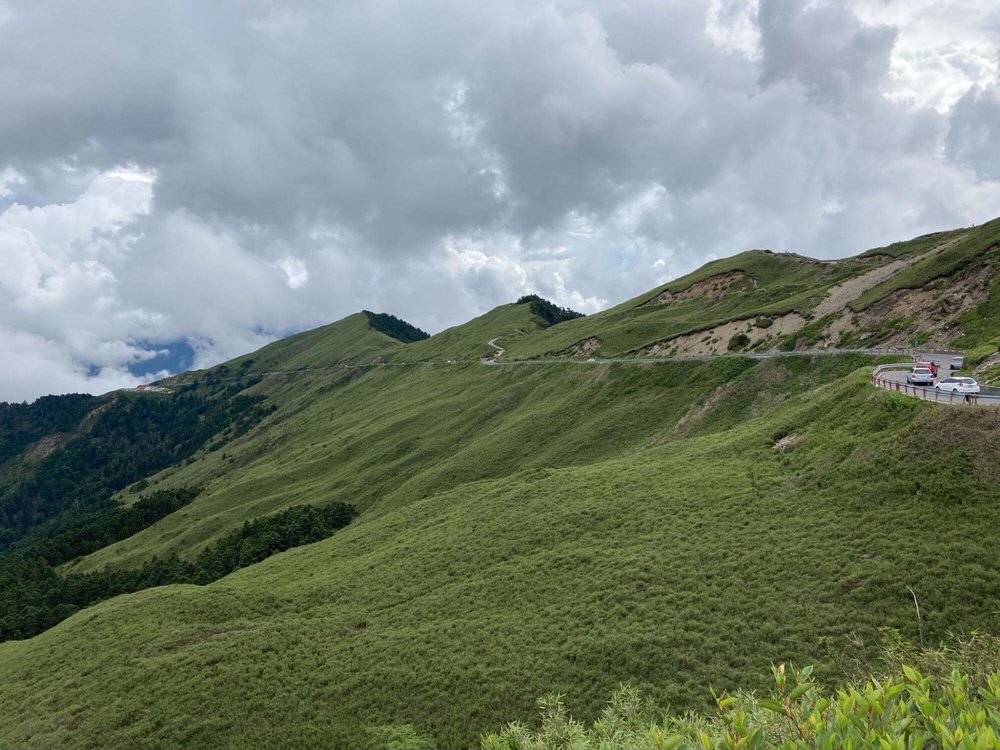 合歡山主峰往武嶺景色