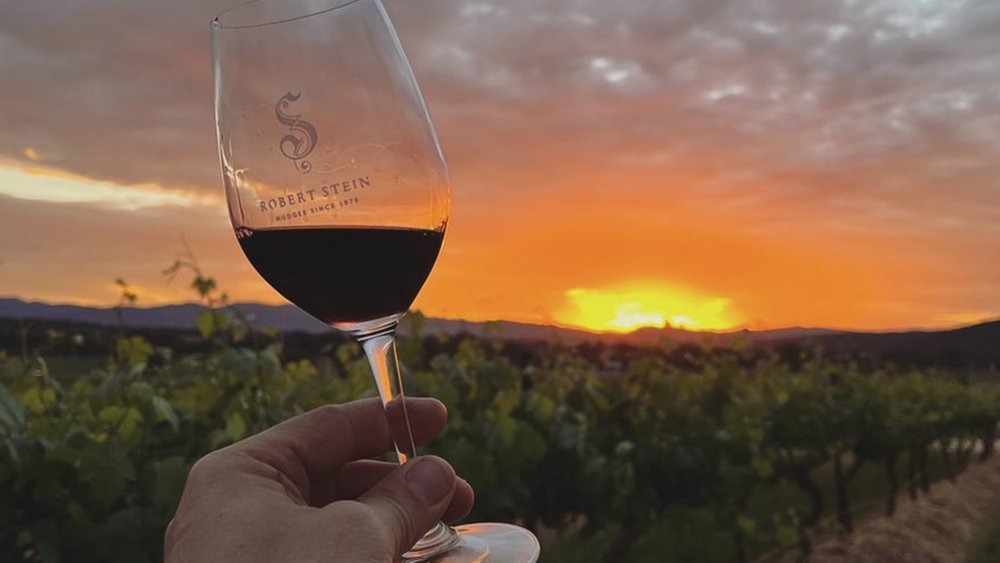 Feel like you’re on “cloud wine” as you take in the sunset at the Robert Stein estate. Image credit: @robertsteinwinery on Instagram