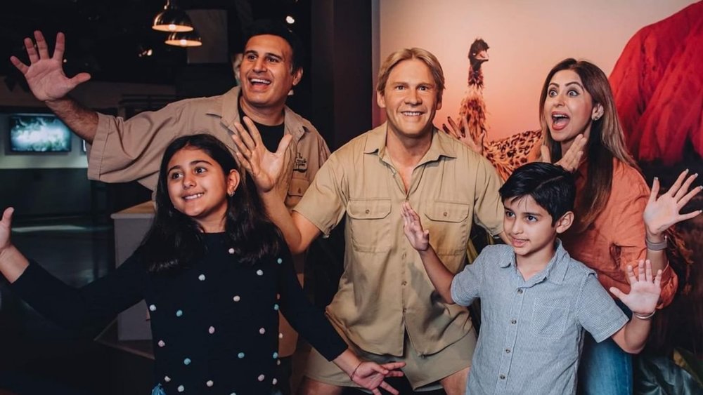 Pose with Aussie icons such as the great Steve Irwin at Madame Tussauds. Image credits: @tussaudssydney on Instagram