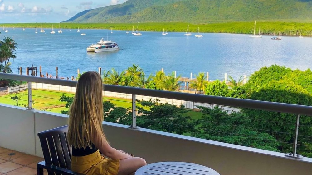 Unwind with lovely harbour views at Pullman Reef Hotel Casino. Image credits: @pullmanreefhc on Instagram