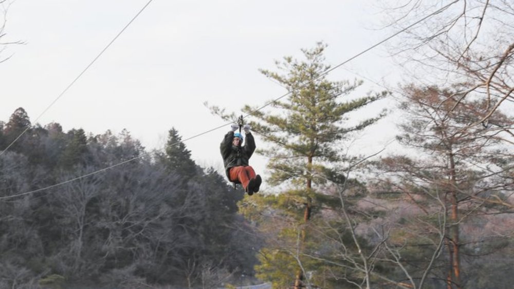 Feel the rush on the "Flying Oni Zipline Adventure"