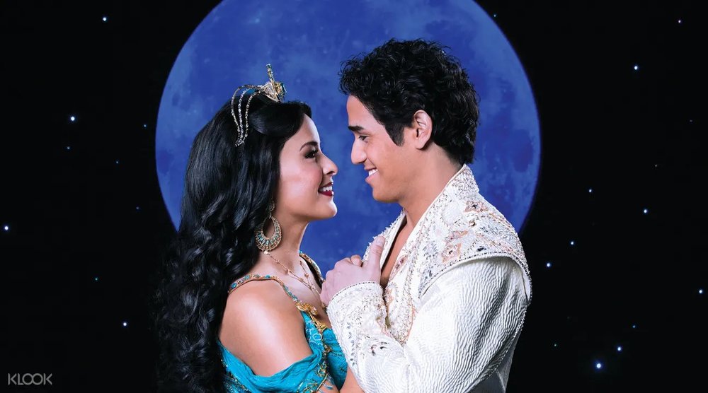 Fly across the Arabian Desert with Aladdin and Princess Jasmine