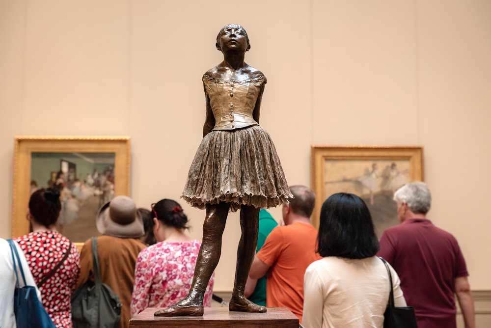 Edgar Degas’s “Little Dancer of Fourteen Years” takes the center stage of the exhibit