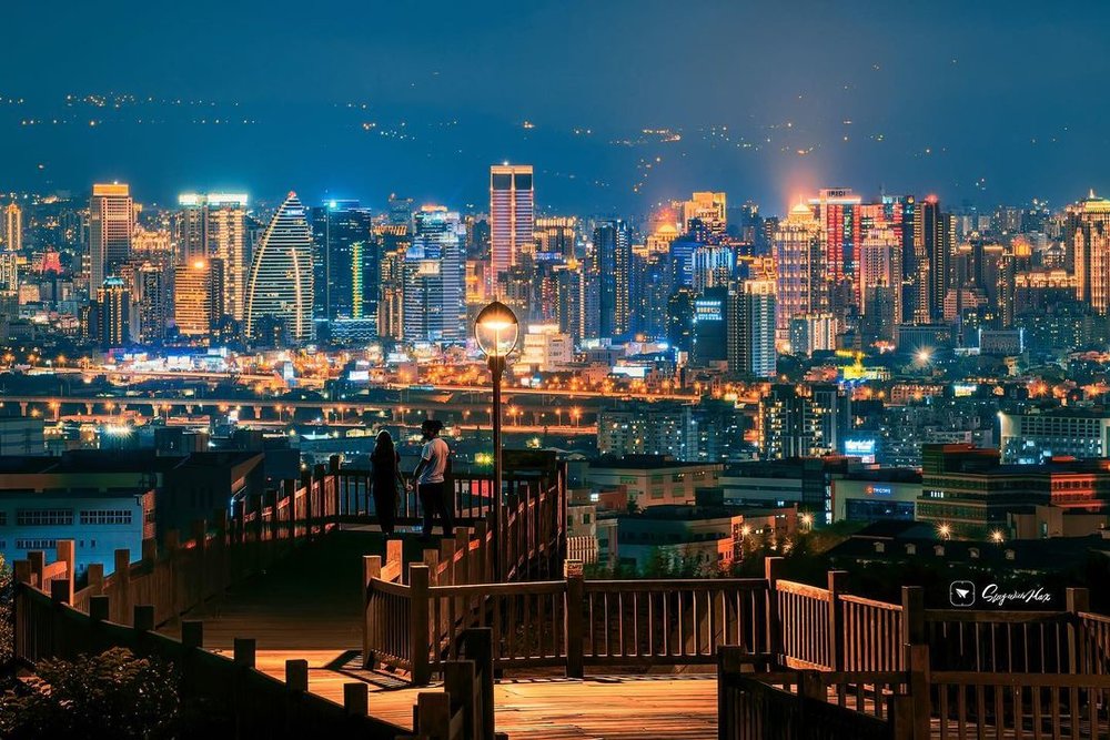 台中景點夜景：望高寮