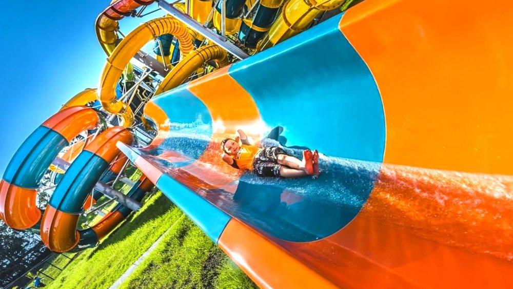 Slip and slide at the big ride! Image credits: @the_big_banana_icon on Instagram