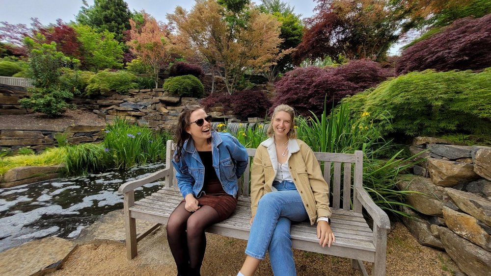 Take some happy snaps next to the trees bursting with autumnal colours, Mayfield Gardens