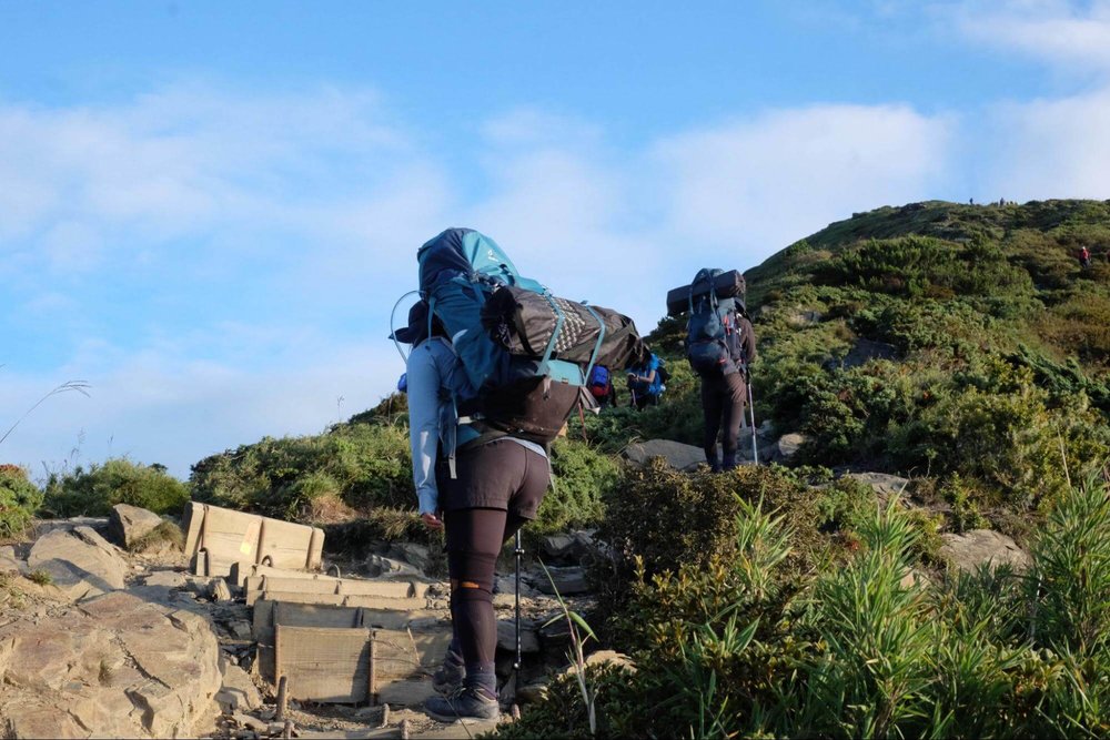 合歡山北峰枕木階梯