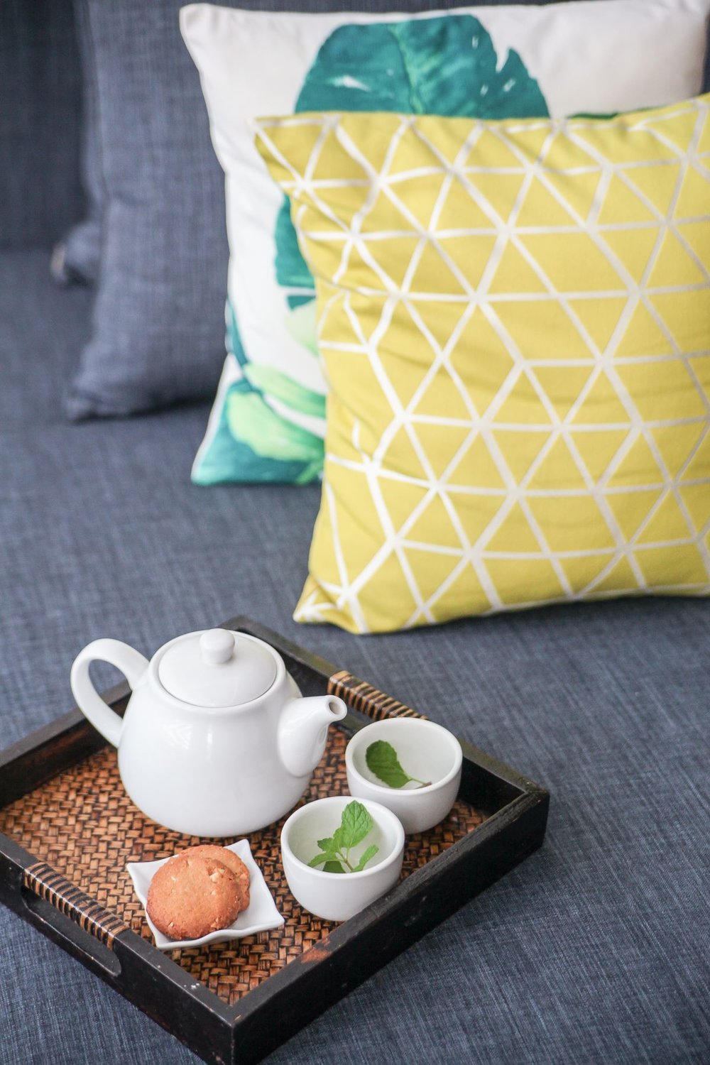 tea on bed