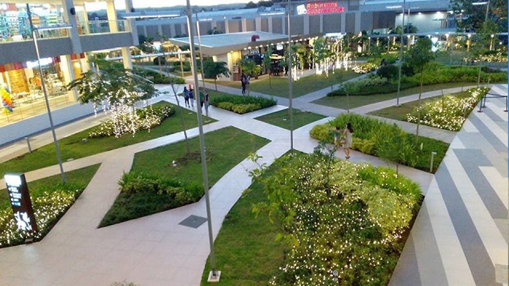 outdoor mall area