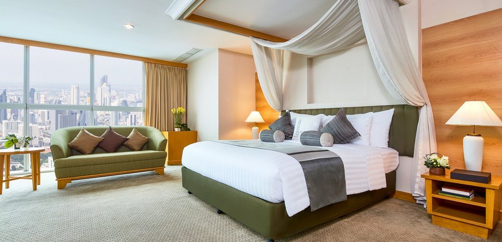 interior of baiyoke sky hotel room 