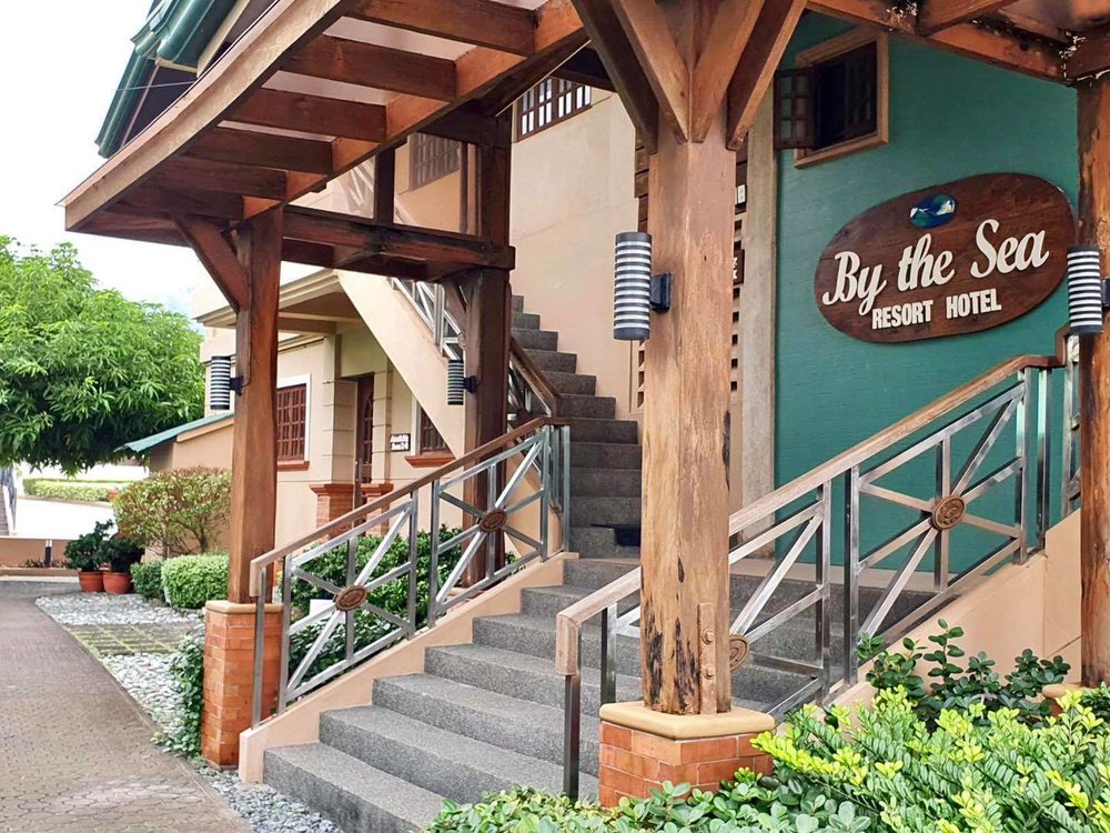 hotel entrance and stairs