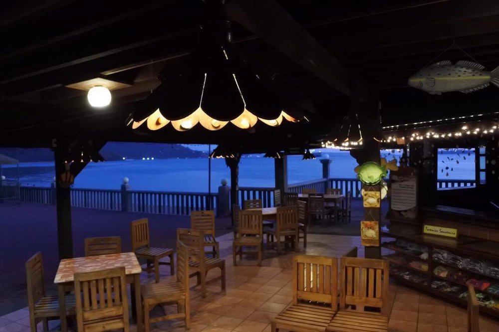 restaurant with sea view
