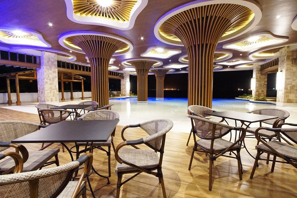 modern beach restaurant