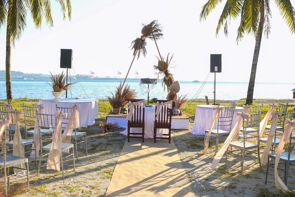wedding ceremony by the beach