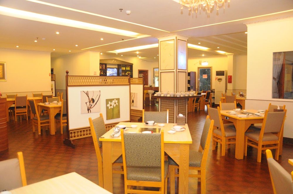 chairs and tables in restaurant