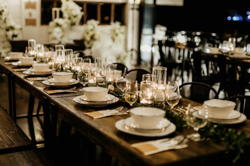 rustic dinner setting
