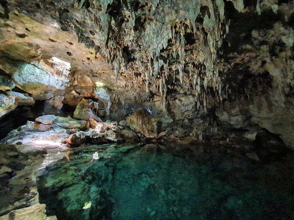 underground river inside cave