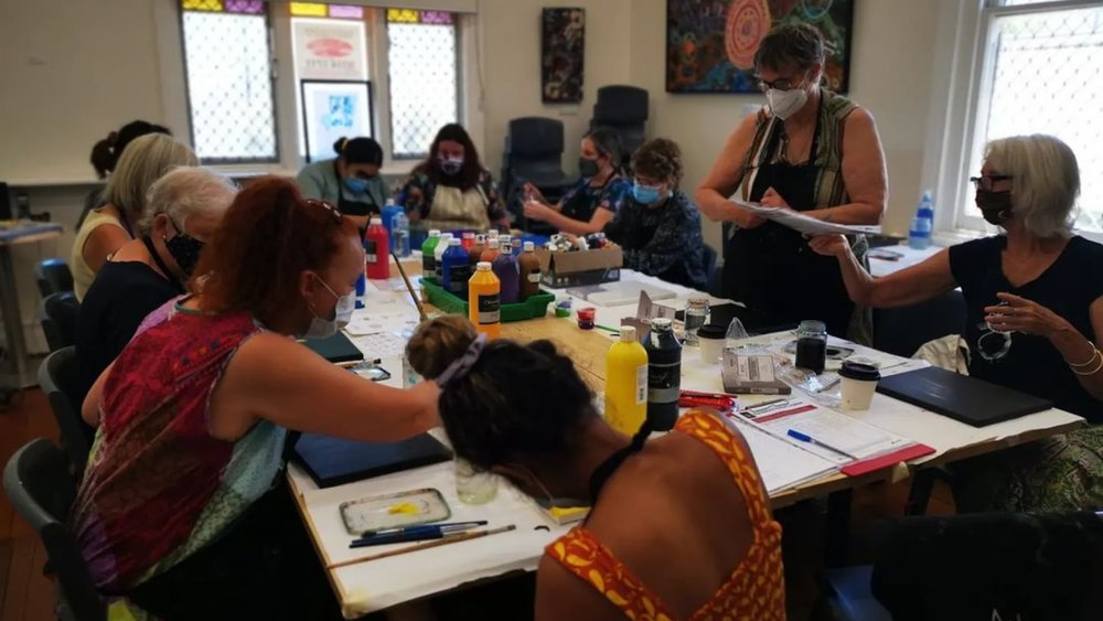 Join different workshops while you’re at the WACC. Image credits: @whadjuk_artist on Instagram