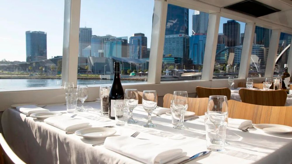 Feast on fine dining made from fresh local produce on this lunch cruise