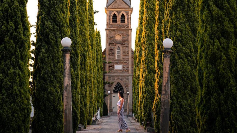Stop by the gorgeous Langmeil Lutheran Church during your visit to Barossa Valley. image credit: @callumjackson on Instagram