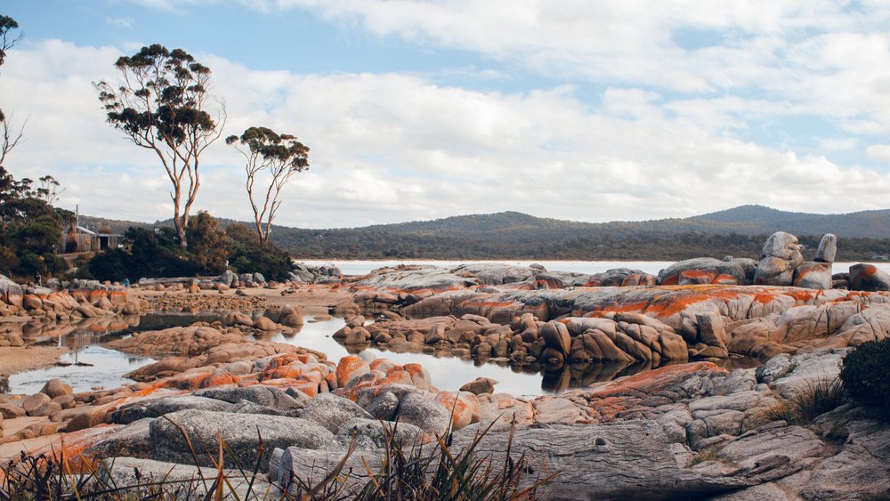 Orange you glad you visited Bay of Fires’ orange-coloured rocks? Image credit: Spencer Chow on Unsplash 