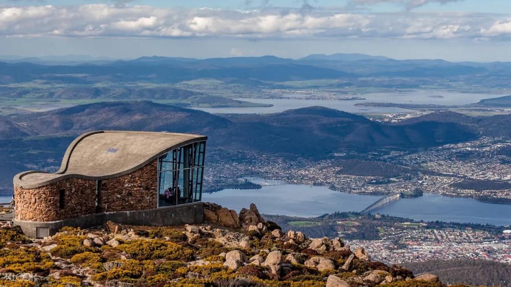 This amazing view awaits you atop Mount Wellington.