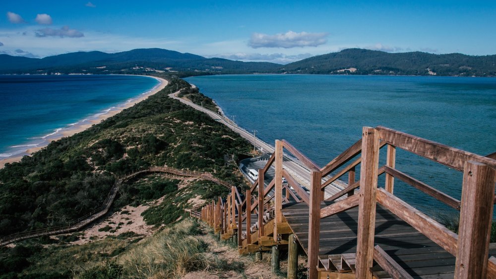 Enjoy panoramic coastal views at Bruny Island. Image credit: Tamara Thurman on Unsplash