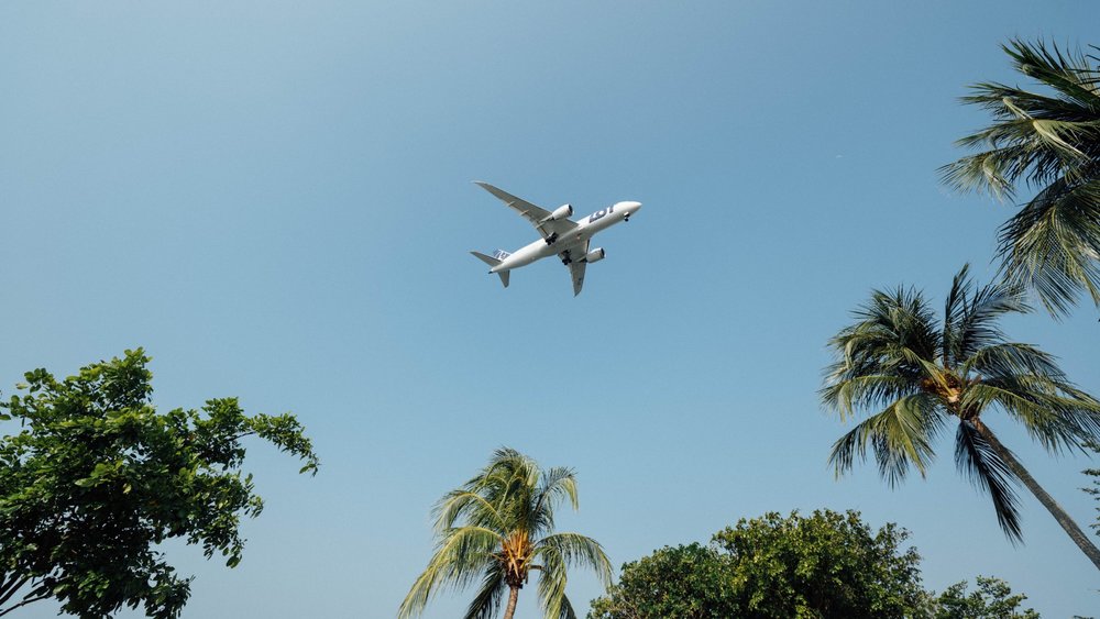 The quickest flight to Fiji is from Sydney, which takes around three hours and 40 minutes. Image credits: Hanson Lu on Unsplash